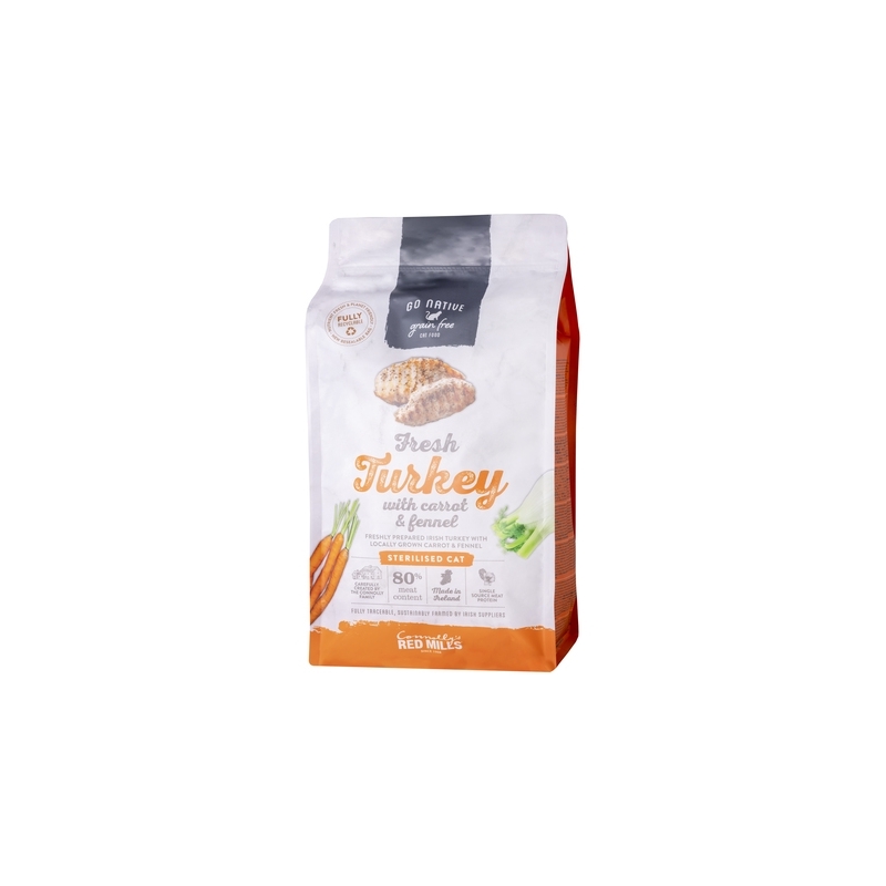GO NATIVE KASSI TÄISSÖÖT KALKUN-PORGAND-APTEEGITILL 300G