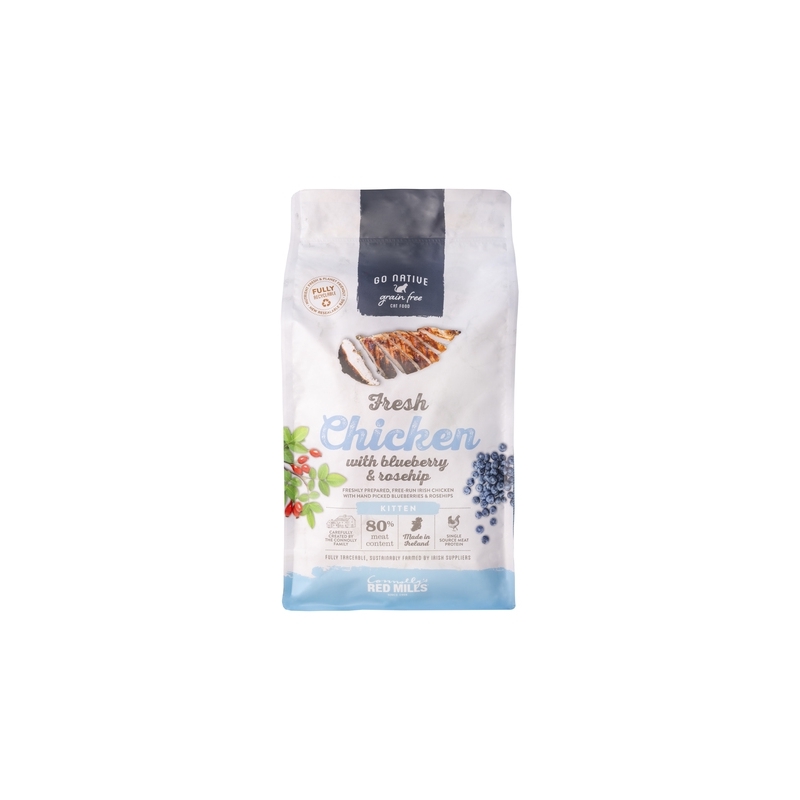 GO NATIVE KASSIPOJA TÄISSÖÖT KANA-MUSTIKAS-KIBUVITS 300G