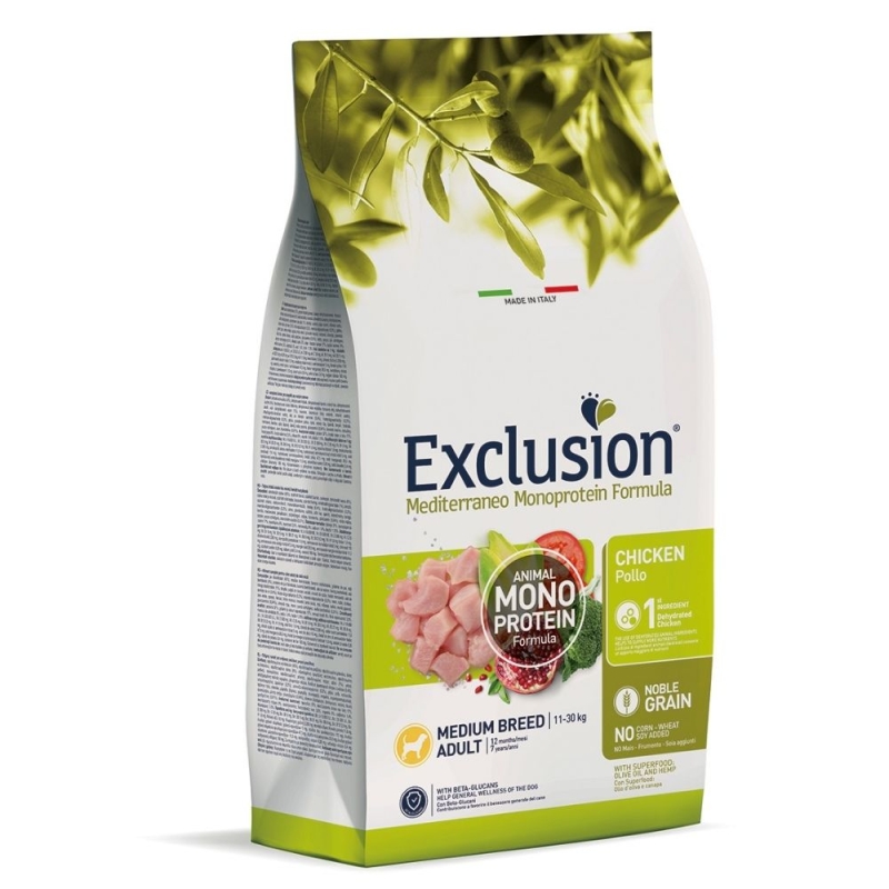 EXCL Mediterraneo adult chicken medium koeratoit 12kg