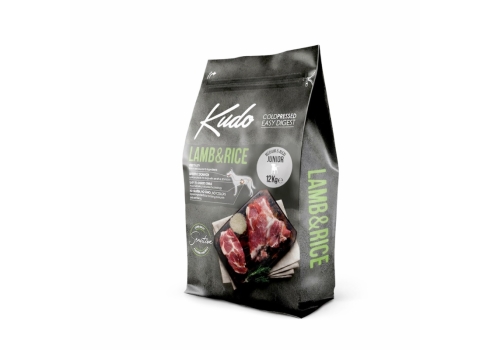 Kudo Lamb & Rice Junior külmpressitud koeratoit 12kg