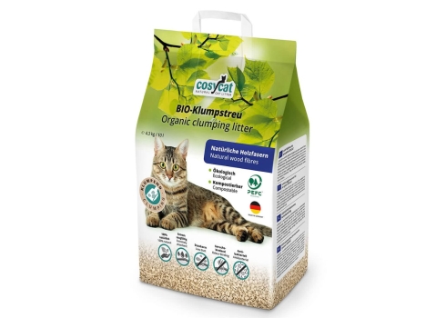 CosyCat puidust paakuv ökoloogiline kassiliiv 10L 4,3kg