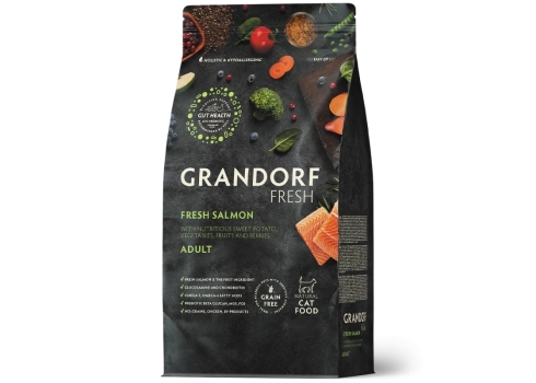 Grandorf Cat Fresh Värske Lõhe ja Bataat Täiskasvanud Kassidele 2kg