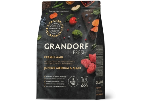 Grandorf Fresh Värske Lambaliha ja Bataat Juunioritele 10kg