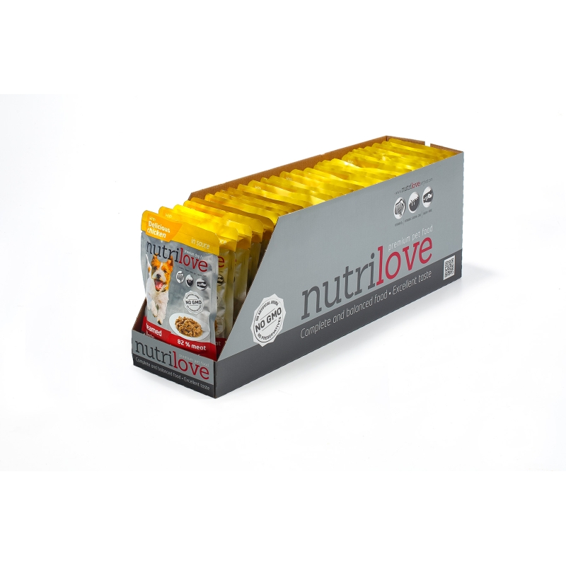 Nutrilove koertoit kanafileed kastmes 28X85g