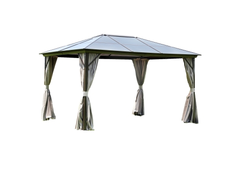Varikatus SUNSET 3x4xH2-2,7m, taupe-pruun