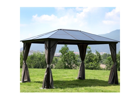 Varikatus SUNSET 3x4xH2-2,7m, taupe-pruun