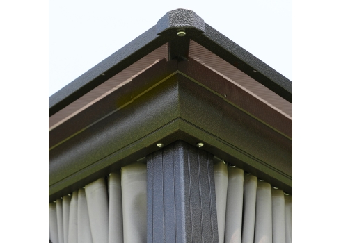 Varikatus SUNSET 3x4xH2-2,7m, taupe-pruun