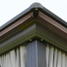 Varikatus SUNSET 3x4xH2-2,7m, taupe-pruun