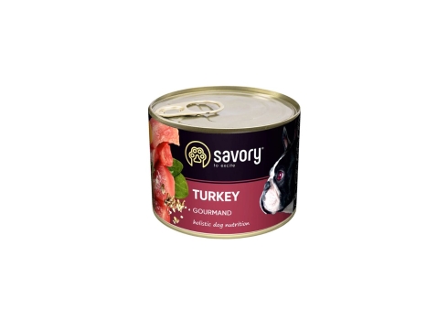 Savory konserv koertele Gourmand kalkuniga 200g