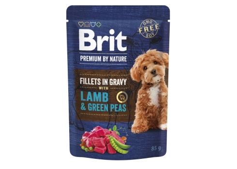 Brit Premium Lamb & Green Peas in Gravy märgtoit koerale 85g