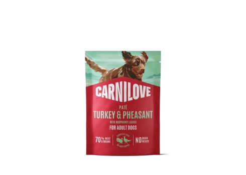 Carnilove Pate Pheasant with Raspberry Leaves märgtoit koertele 300g