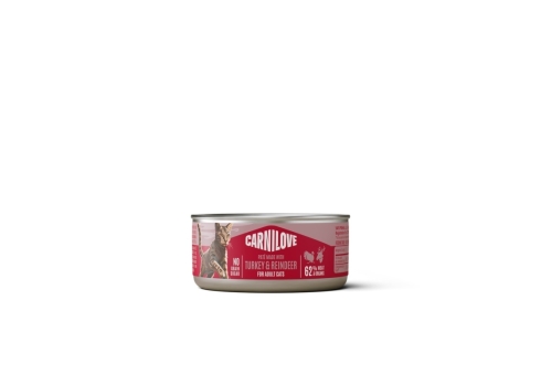 Carnilove Turkey & Reindeer konserv kassidele 100g