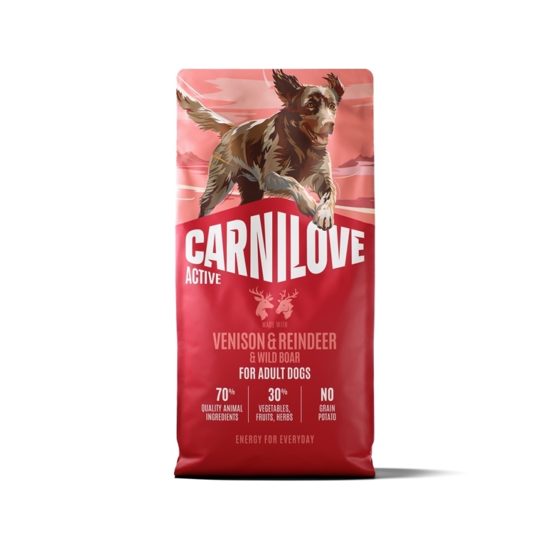 Carnilove Active Venison & Reindeer & Wild Boar koeratoit 12kg