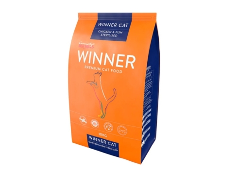 WINNER KASSI TÄISSÖÖT STERILISEERITUD KASSILE KANA-KALA 2KG