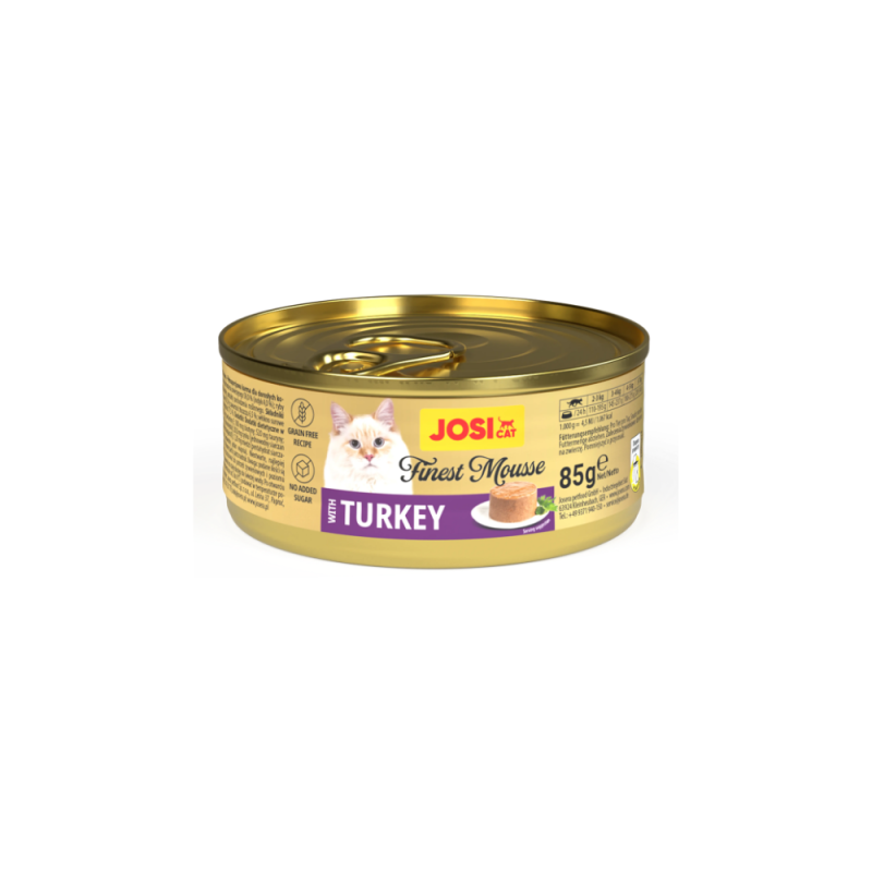JosiCat Finest Mousse Turkey kassitoit 12x85g