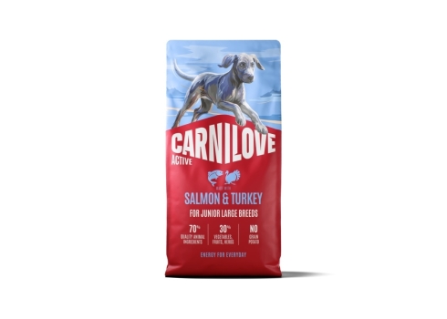 Carnilove Active Salmon & Turkey Junior LB koeratoit 12kg