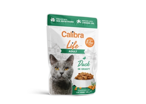 Calibra Life Adult Duck märgtoit kassidele 85g