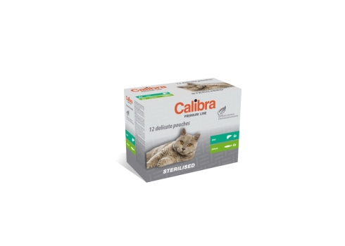 Calibra Premium Sterilised multipakk märgtoit kassidele 12x100g