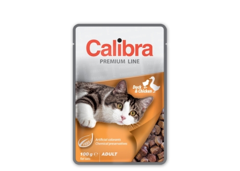 Calibra Premium Duck & Chicken märgtoit kassidele 100g