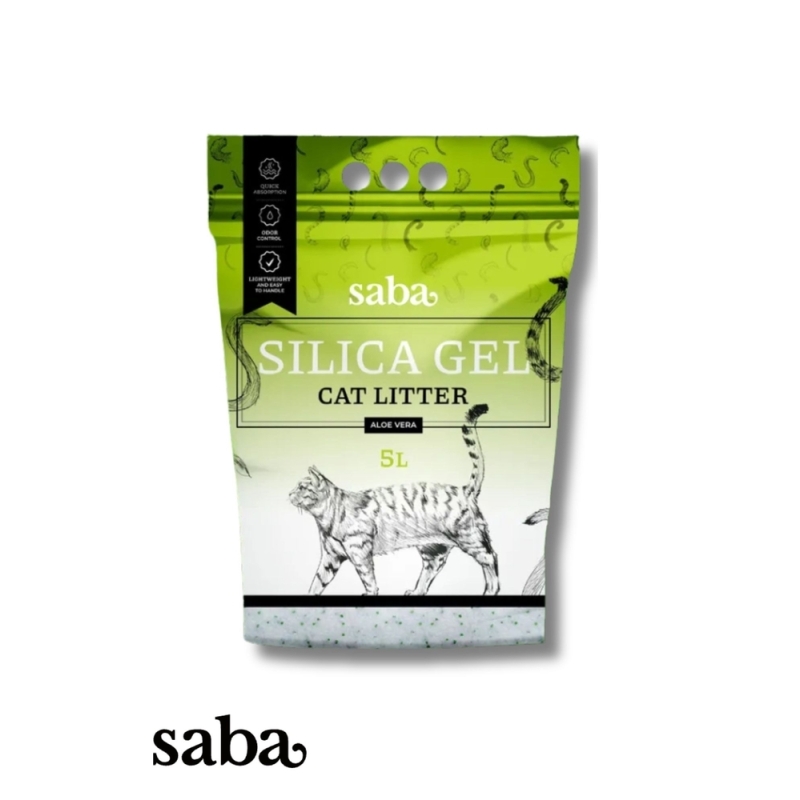 SABA Aloe Vera lõhnaline silikageelist kassiliiv 5L