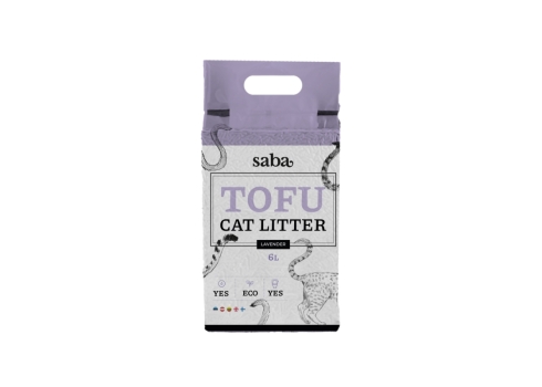 SABA lavendlilõhnaline tofu kassiliiv 6L