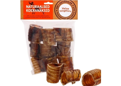 Naturaalne maius koertele, veise hingetorutükid 1 kg
