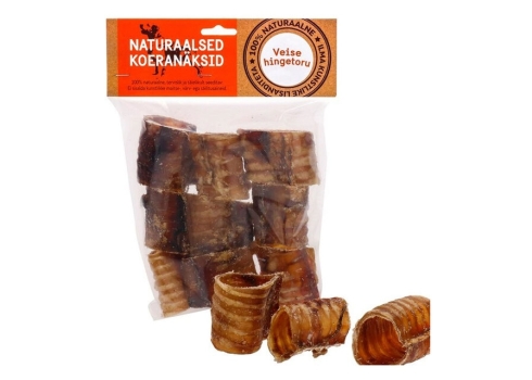 Naturaalne maius koertele, veise hingetoru tükid 200 g