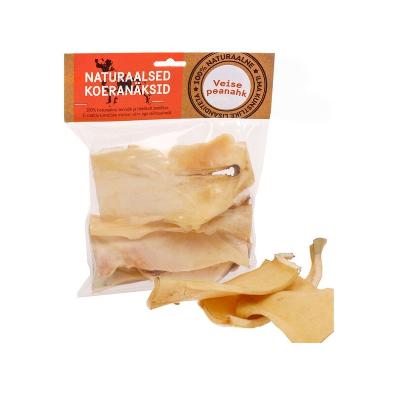 Naturaalne maius koertele, veise peanahk 15 cm, 500 g