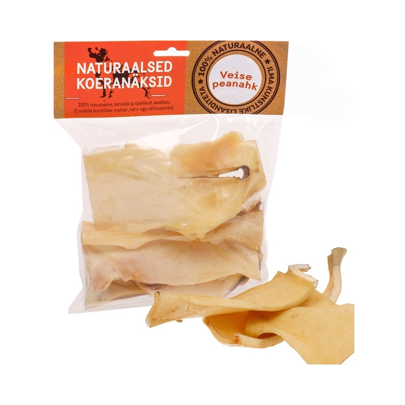 Naturaalne maius koertele, veise peanahk 15 cm, 200 g