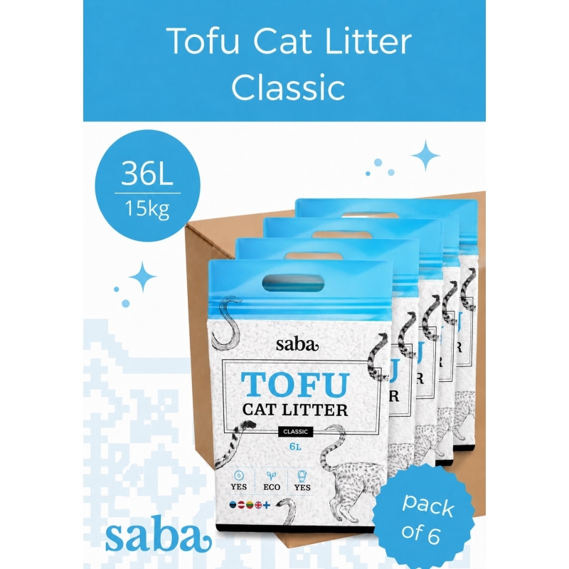 SABA lõhnatu tofu kassiliiv 36L
