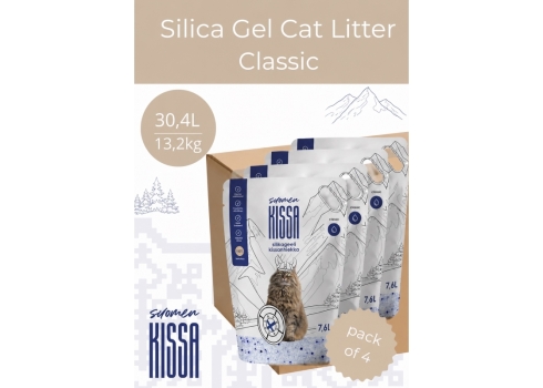 Suomen Kissa lõhnatu silikageelist kassiliiv 30,4L