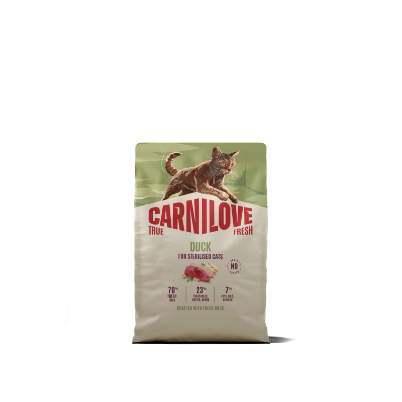 Carnilove True Fresh Duck Adult Sterilised kassitoit 2kg