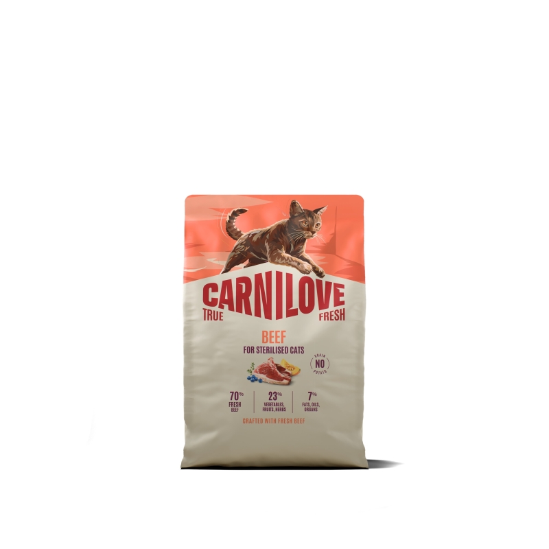 Carnilove True Fresh Beef Adult Sterilised kassitoit 2kg