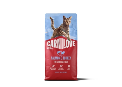 Carnilove Active Salmon & Turkey Adult Sterilised kassitoit 6kg