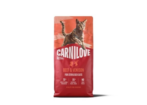 Carnilove Active Beef & Venison Adult Sterilised kassitoit 6kg