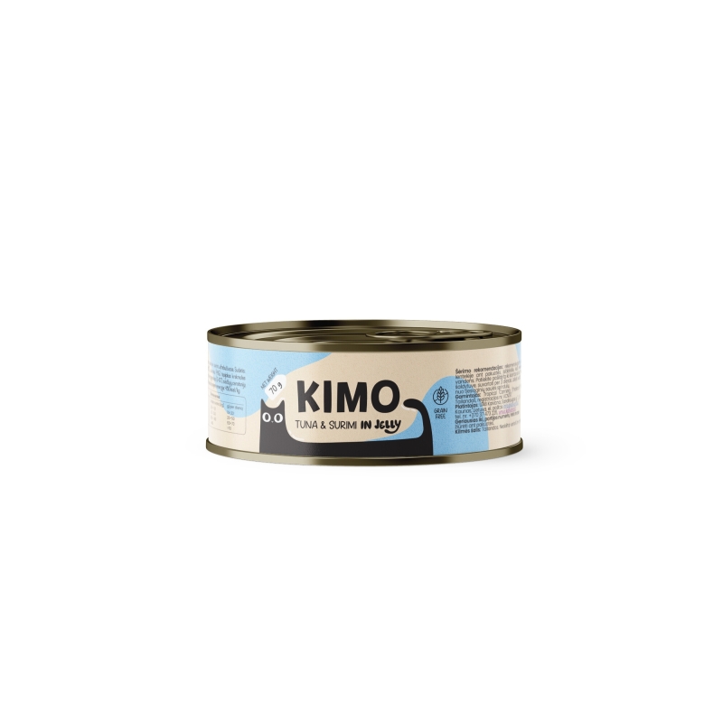 Kimo Tuna & Surimi in Jelly konserv kassidele 70g