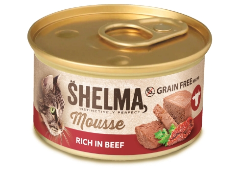Shelma mousse konserv kassile veiseliha, tomati ja peterselliga 12x85g