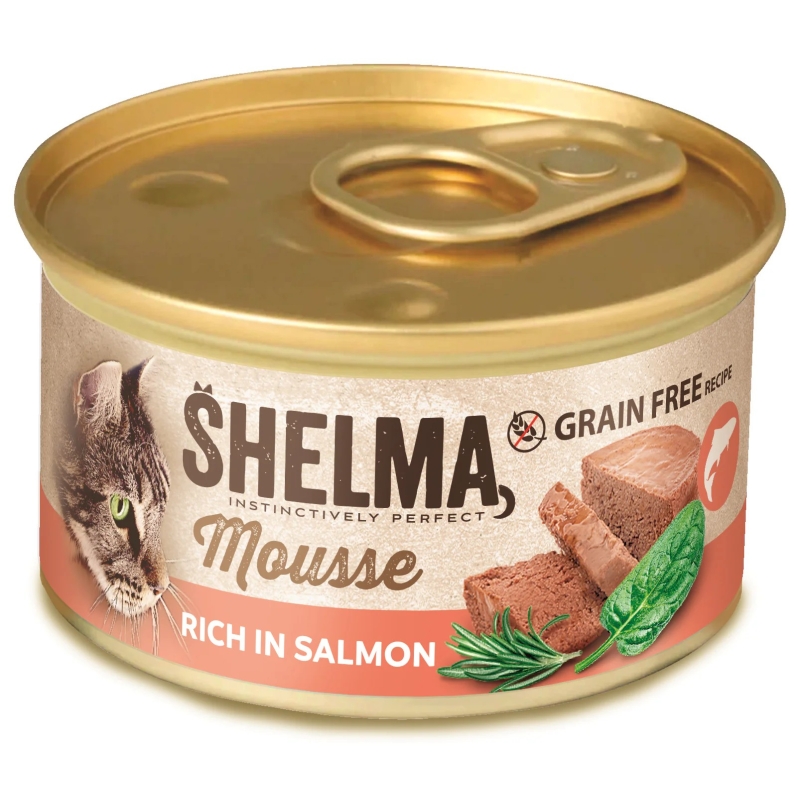 Shelma mousse konserv kassile lõhe, spinati ja rosmariiniga 12x85g
