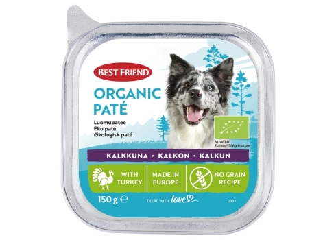 Best Friend KOERA PASTEET ORGANIC KALKUN 150G N1