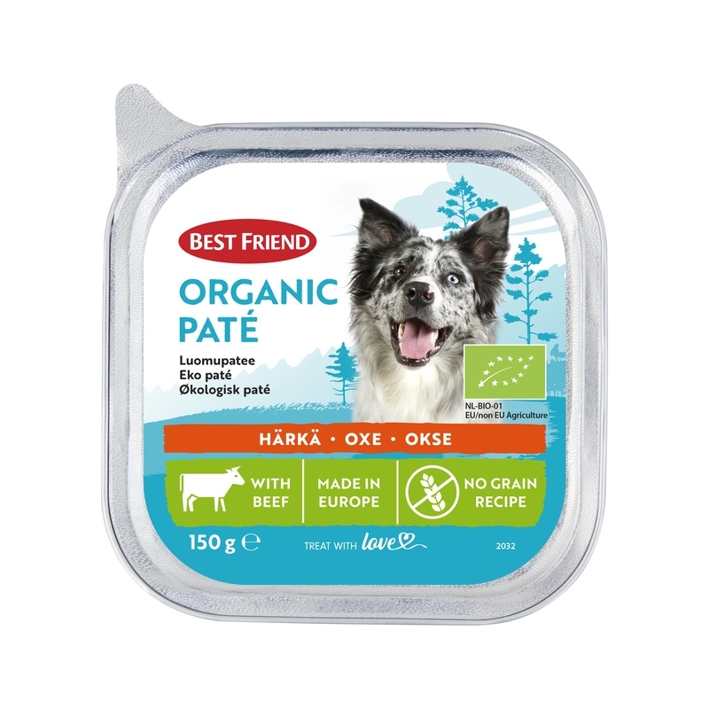 Best Friend KOERA PASTEET ORGANIC VEIS 150G N1