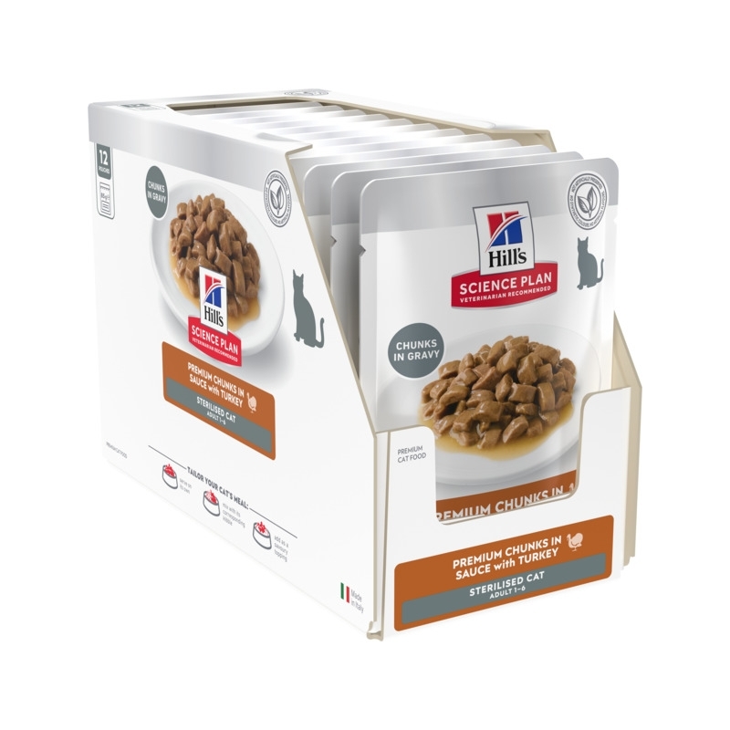 Hills kassi einekotike young sterilised kalkun 12x85g