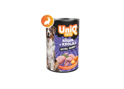 UniQ Pets Royal Rabbit konserv koertele 375g