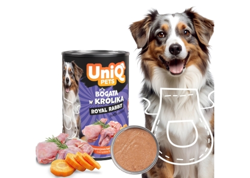 UniQ Pets Royal Rabbit konserv koertele 375g