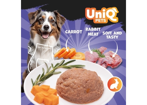UniQ Pets Royal Rabbit konserv koertele 375g