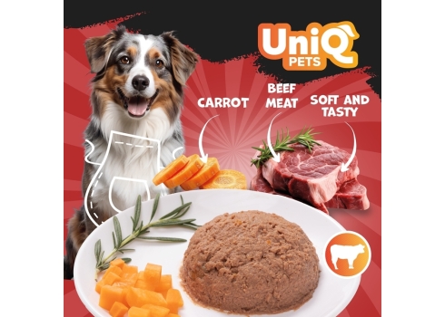 UniQ Pets Royal Beef konserv koertele 375g