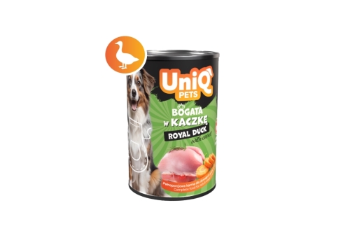 UniQ Pets Royal Duck konserv koertele 375g