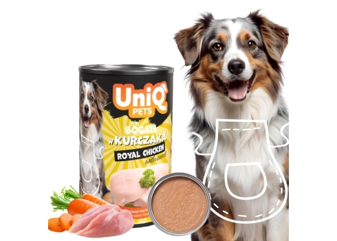 UniQ Pets Royal Chicken konserv koertele 375g