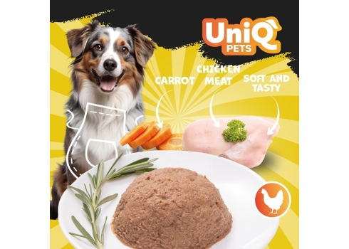 UniQ Pets Royal Chicken konserv koertele 375g