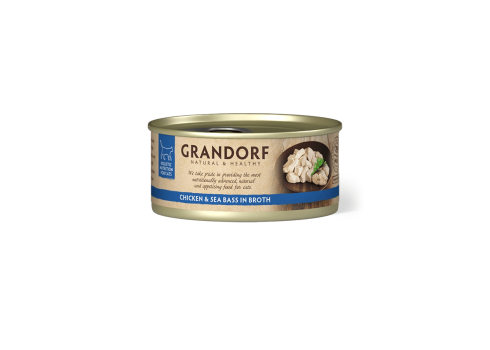 Grandorf Kana Rinnafilee ja Meriahven konserv kassidele 70g
