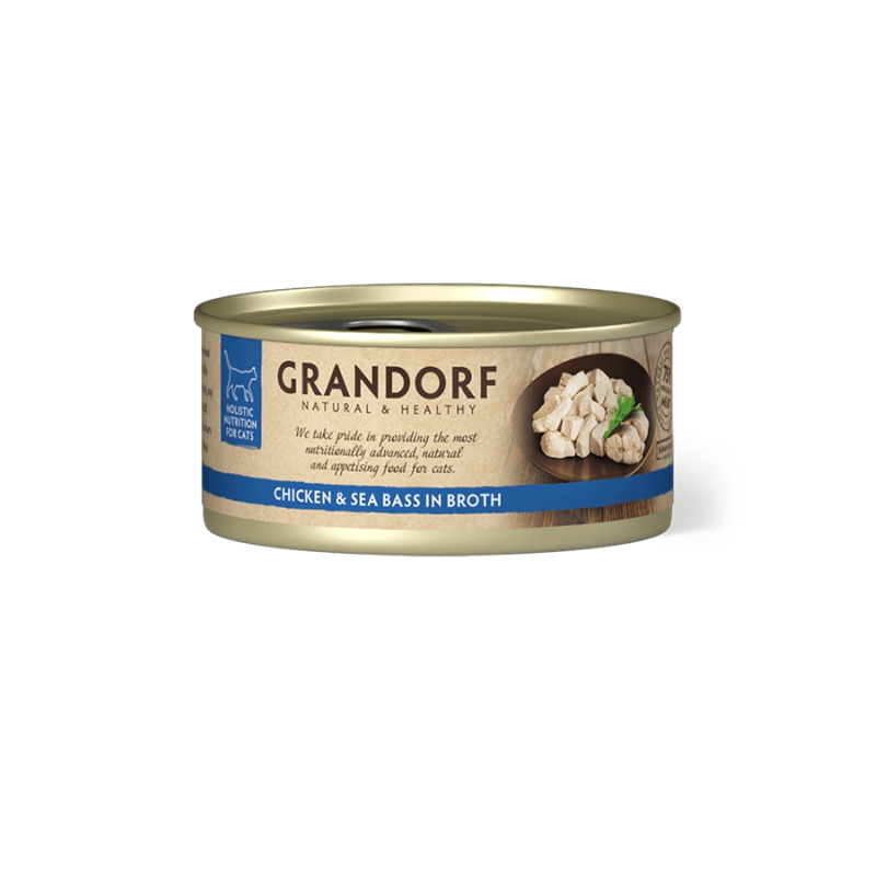 Grandorf Kana Rinnafilee ja Meriahven konserv kassidele 70g